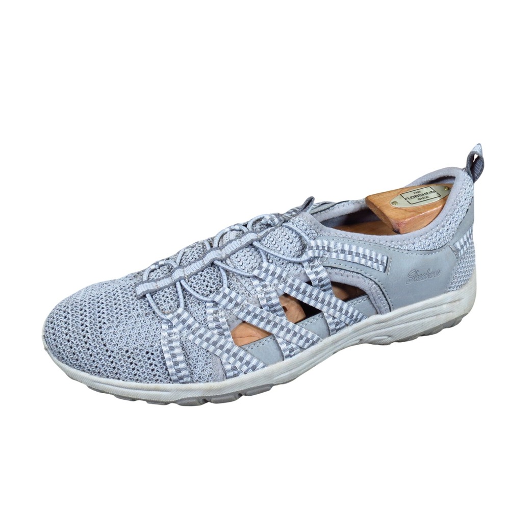 Skechers Relaxed Fit Reggae Fest 2.0 Happy Getaway Women Shoe 9 Outdoor Gray